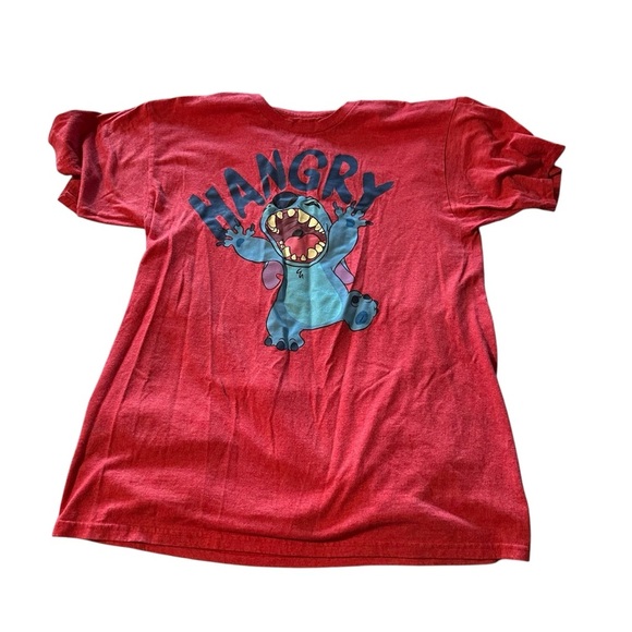 Disney Red Short Sleeve Tee with Graphic Design - Picture 1 of 3